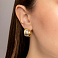 Золотые серьги-кольца (арт. 109163/20жб) – изображение 2