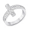 Серебряное кольцо с дорожкой из фианитов (арт. 7501/8754) – изображение 1