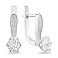Серебряные серьги с крупным камнем (арт. 7502/10166) – изображение 1