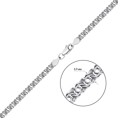Срібний ланцюжок плетіння Козацький бісмарк  (арт. 03020528)