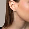 Сережки-протяжки из белого золота (арт. 107321б) – изображение 2