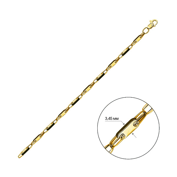 Браслет из желтого золота с ониксом (арт. 324914жо) – изображение 3