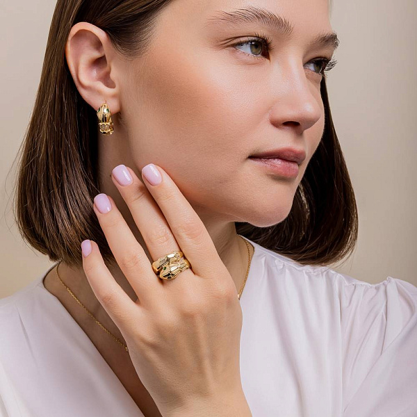 Золотое кольцо Змея (арт. 156056жз) – изображение 5