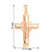 Золотий натільний хрестик з розп'яттям (арт. 503862кб) – зображення 2