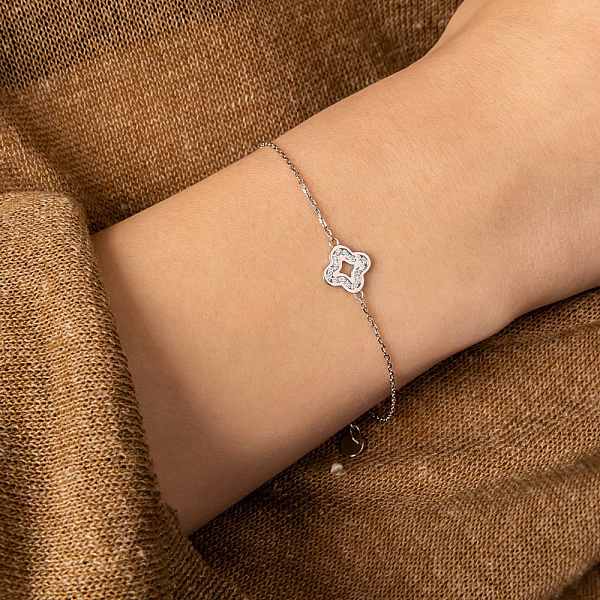 Золотий браслет з діамантами (арт. Б011578015б) – зображення 2