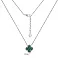 Кольє Конюшина зі срібла з малахітом (арт. 7507/470/15млх) – зображення 3