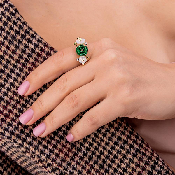 Золота каблучка Francelli (арт. 155729жбзп) – зображення 3