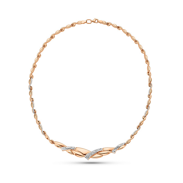 Кольє з червоного золота без каменів (арт. 370083р) – зображення 2