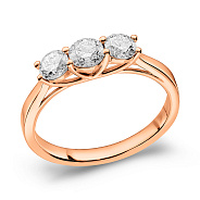 Золота каблучка з діамантами (арт. К011461080)