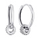 Серебряные серьги-конго с фианитами (арт. 7502/9874/15) – изображение 1