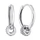 Серебряные серьги-конго с фианитами (арт. 7502/9874/15) – изображение 1