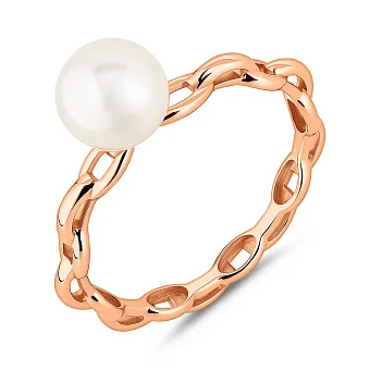 Кольцо золотое с жемчугом (арт. 140004)