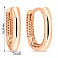 Золотые серьги-кольца без камней (арт. 108707/15) – изображение 3