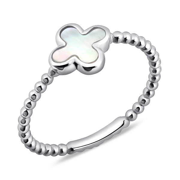 Серебряное кольцо с перламутром (арт. 7501/6921п) – изображение 1