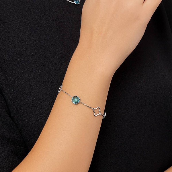 Золотой женский браслет с кварцем (арт. 323583бПкс) – изображение 3