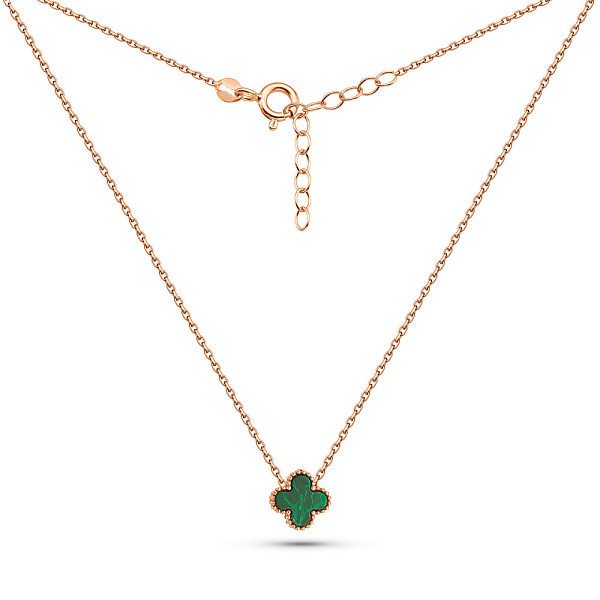 Кольє з червоного золота з малахітом (арт. 352773/8млх) – зображення 2