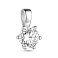 Серебряный подвес с одним фианитом (арт. 7503/4653) – изображение 1