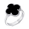 Серебряное кольцо с ониксом (арт. 7501/6566/15о) – изображение 1