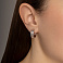 Серебряные серьги-конго (арт. 7502/10155/15) – изображение 2