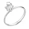 Серебряное кольцо с одним фианитом (арт. 7501/8307) – изображение 2