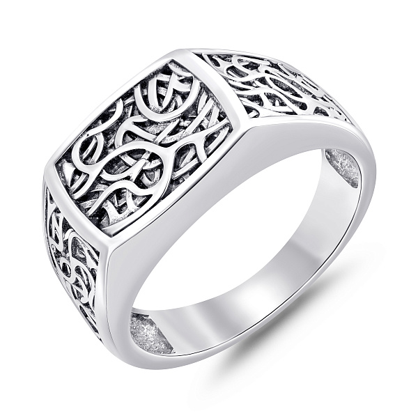 Печатка из серебра без камней (арт. 7906/1566) – изображение 1