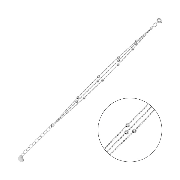 Браслет из белого золота (арт. 340066б) – изображение 1