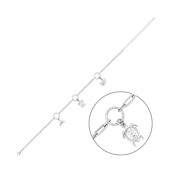 Серебряный браслет без камней (арт. 7509/5096) – изображение 1