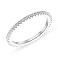 Серебряное тонкое кольцо с дорожкой из фианитов (арт. 7501/5616) – изображение 1