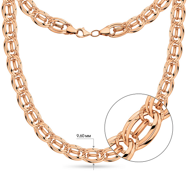 Массивное колье из красного золота (арт. 351194) – изображение 2