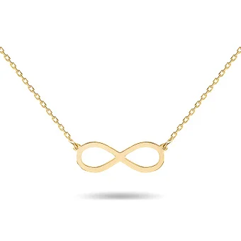 Золоте кольє «Нескінченність» в жовтому кольорі металу (арт. 351044ж)