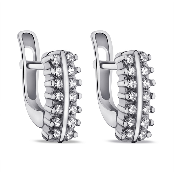 Серьги из серебра (арт. 7502/С2Ф/344) – изображение 1
