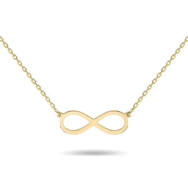 Золоте кольє «Нескінченність» в жовтому кольорі металу (арт. 351044ж) – зображення 1