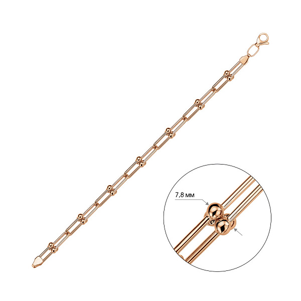 Браслет з червоного золота (арт. 325778) – зображення 3