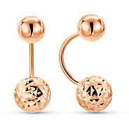 Фото Золотые серьги-джекеты (арт. 1101249а)