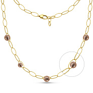 Колье из желтого золота Francelli (арт. 352706жкр)