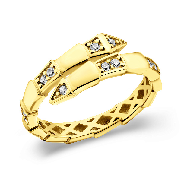 Золотое кольцо Змея (арт. 156374ж) – изображение 1