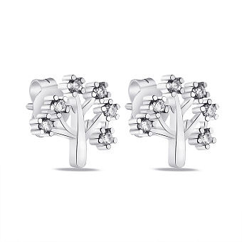 Серебряные серьги пусеты  (арт. 7518/6460)