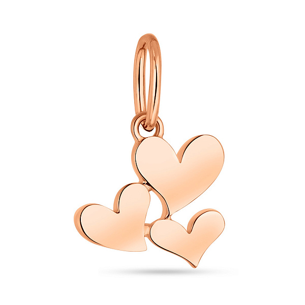 Золотий підвіс "Серця" без каміння (арт. 424579) – зображення 1