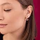 Золотые серьги с фианитами (арт. 2107949101) – изображение 3