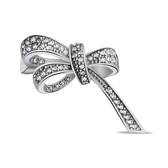 Срібна брошка з фіанітами (арт. 7505/194)