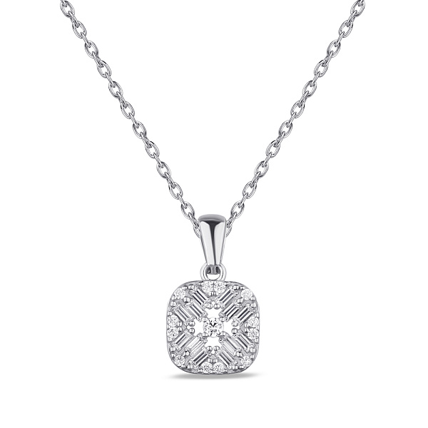 Колье серебряное с подвеской и с фианитами (арт. 7507/1665) – изображение 1