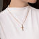 Золотой крестик с бриллиантами (арт. П011951010р) – изображение 2