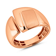 Фото Массивное золотое кольцо с матовым покрытием (арт. 156753м)