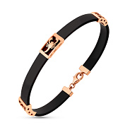 Фото Браслет Скорпіон з каучуку із золотими вставками (арт. 3261379)