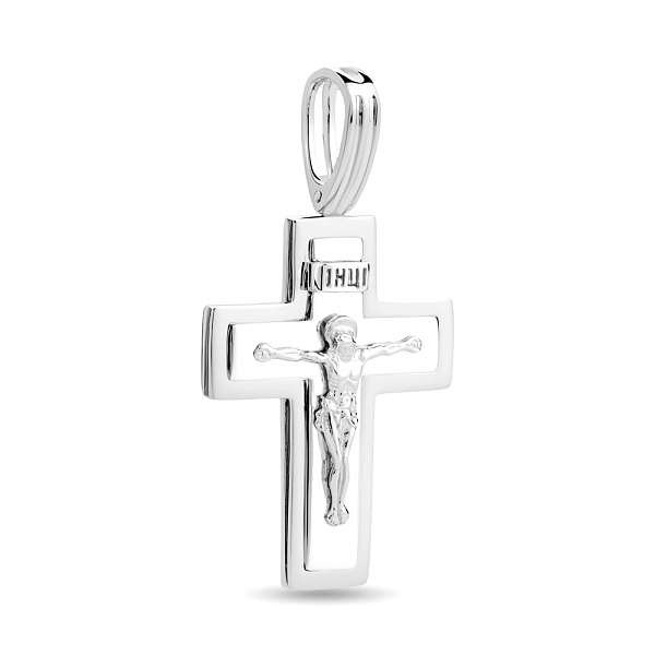 Золотой нательный крестик с распятием (арт. 501635б) – изображение 1