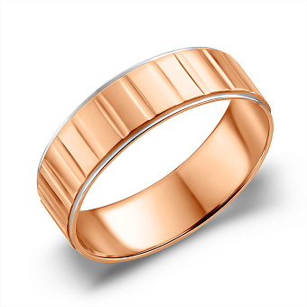 Золотое кольцо обручальное Американка (арт. 239187)