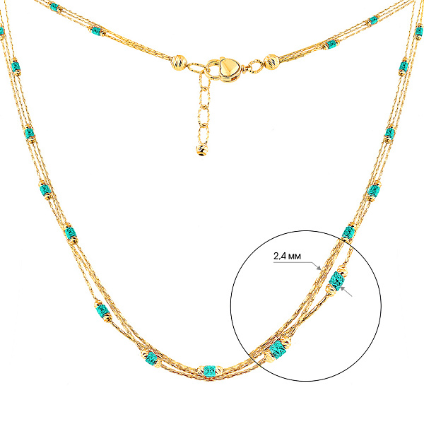 Кольє Francelli з жовтого золота (арт. 352449жбрз) – зображення 4