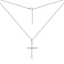 Серебряное колье Крестик с фианитами (арт. 7507/1812) – изображение 2