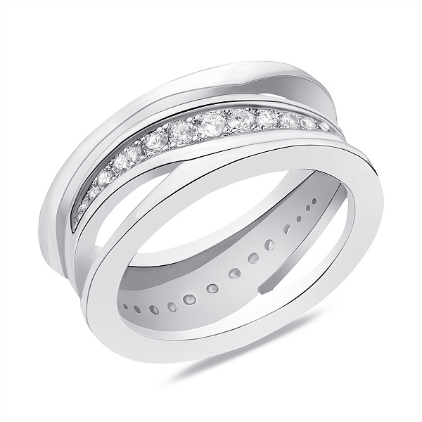 Серебряное кольцо с фианитами (арт. 7501/6180) – изображение 1