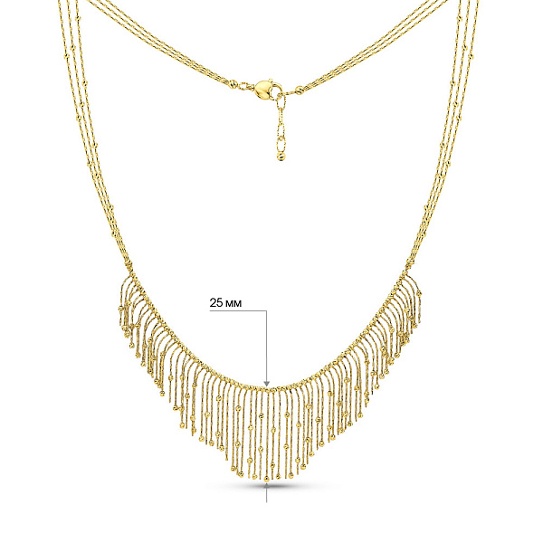 Золоте кольє Francelli (арт. 352708ж) – зображення 5